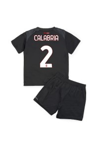 AC Milan Davide Calabria #2 Babyklær Hjemme Fotballdrakt til barn 2022-23 Korte ermer (+ Korte bukser)